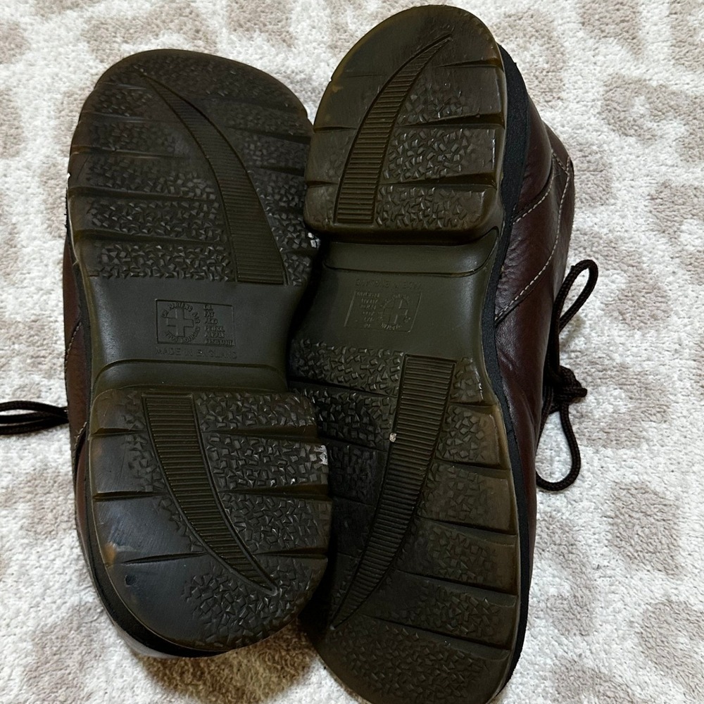 Dr. Martens Low Top Oxford Shoes Mens Brown Leather Platform - Picture 5 of 7